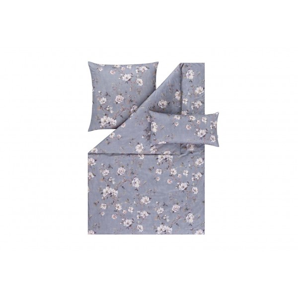 Pościel satynowa 155x200 cm Lara 7954/810 Grau