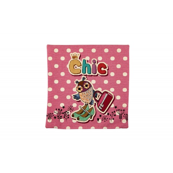 Poszewka dekoracyjna 45x45 cm Sowa-Chic