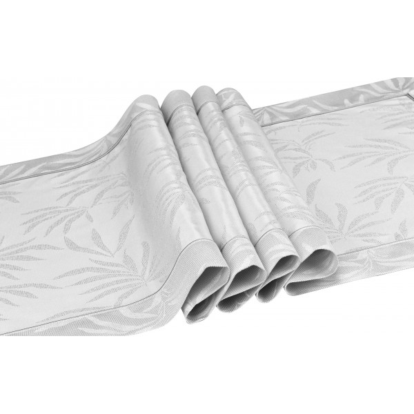 Bieżnik "POLONIA" 50x150 cm srebrny