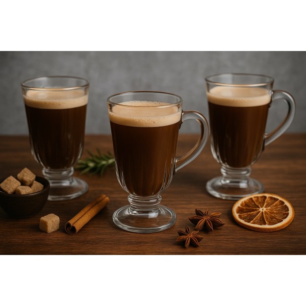 Kubek szklany 320 ml na stopce Siena