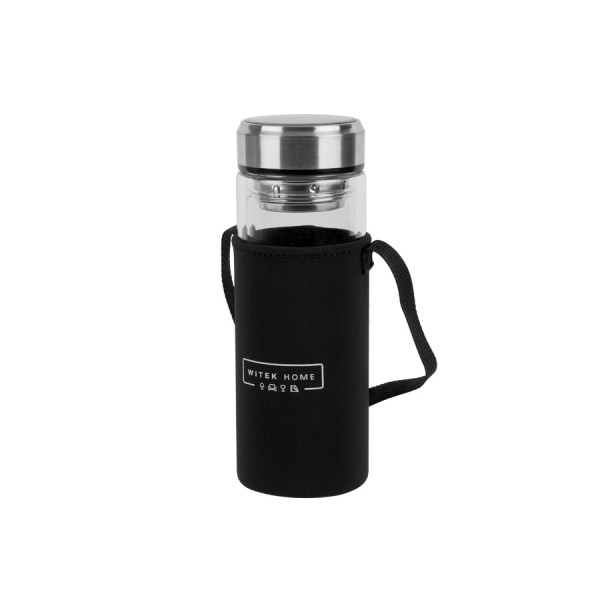 Butelka szklana 1L w pokrowcu