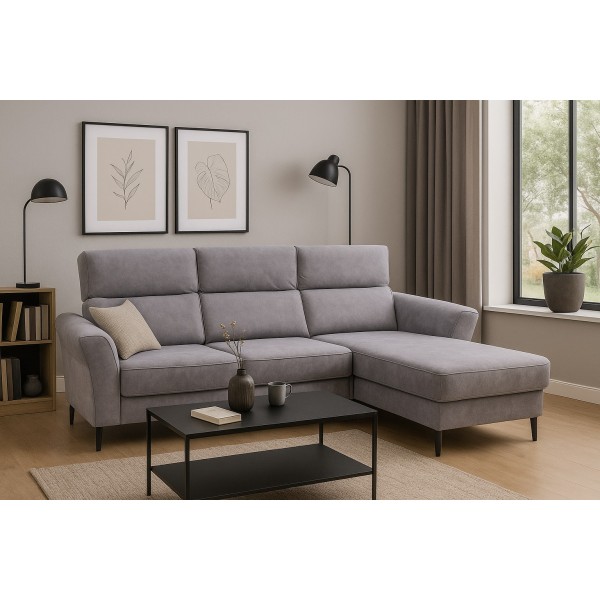 Narożnik Mellow z funkcją spania i poj. na pościel