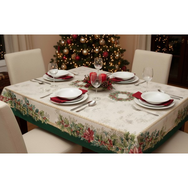 Obrus świąteczny 137x240 cm Runner 1386VE_FN