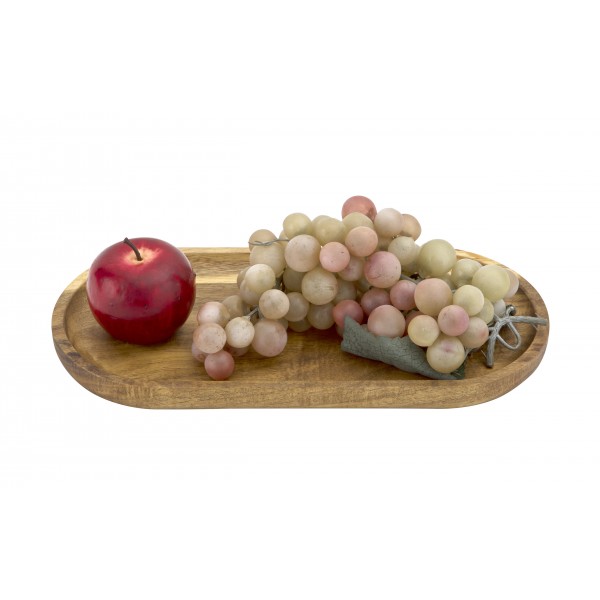 Deska do serwowania taca akacjowa 30x15x2 cm owalna