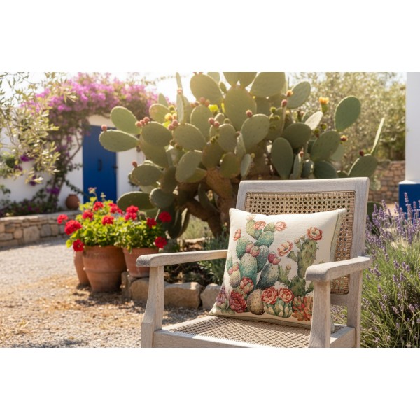 Poszewka dekoracyjna 45x45 cm Opuncja