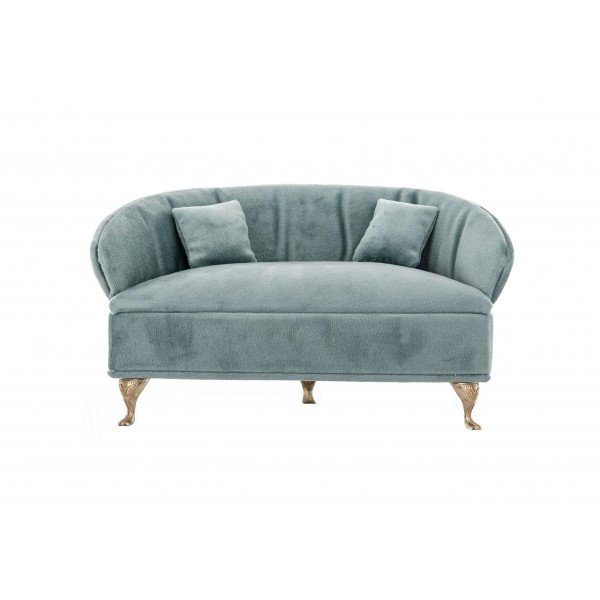 Szkatułka na biżuterię welurowa Sofa miętowa