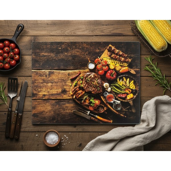 Deska szklana 40x30 cm Tasty hartowana