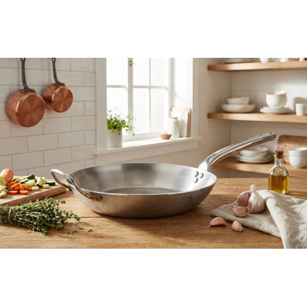 Patelnia stalowa 32 cm Carbon Plus