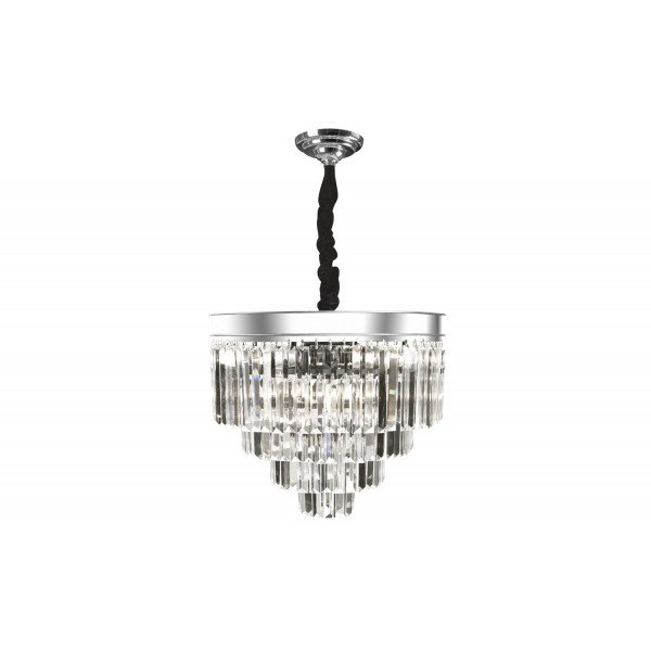 Lampa wisząca kryształowa Monk Chrome 33291/11
