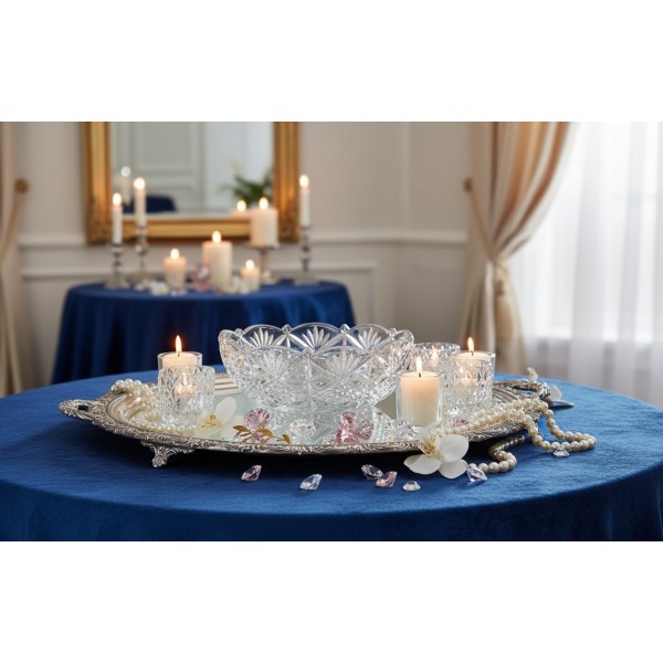 Salaterka kryształowa 22 cm Nova Old Sirius