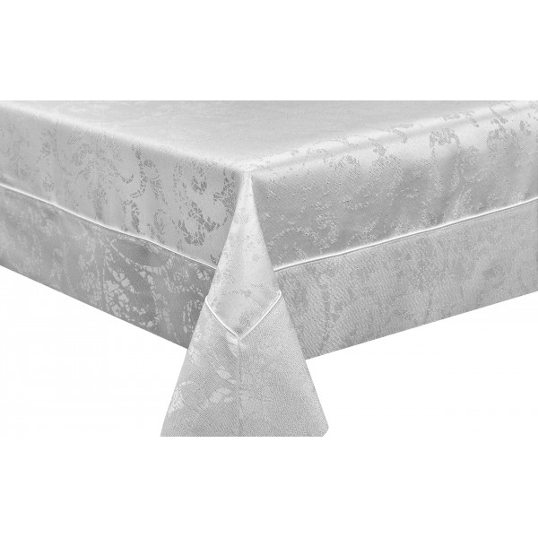 Obrus "CRACOVIA" 140/230 cm srebrny