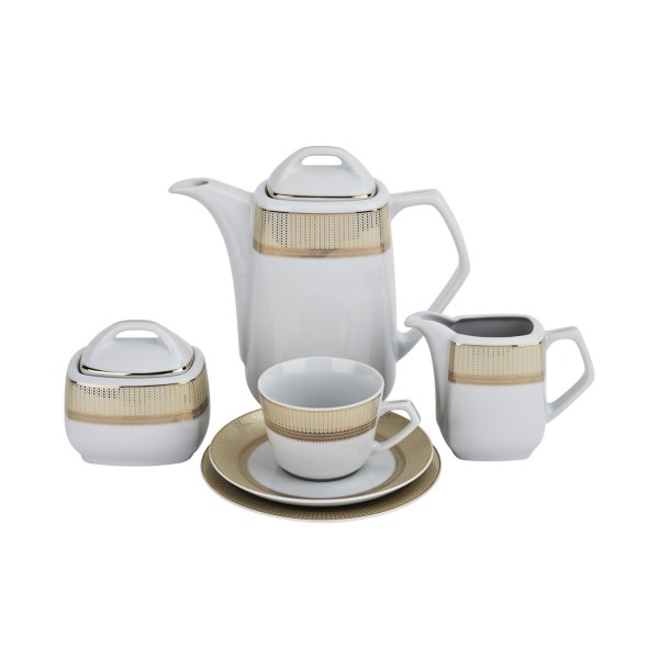 Serwis do kawy dla 12 osób 27 el. Amaro Gold