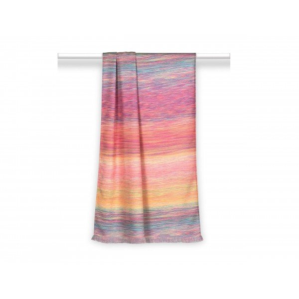 Ręcznik plażowy 90x180 cm Playa z frędzlami 140 C15 paski multicolor