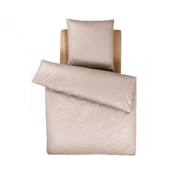 Pościel satynowa 135x200 cm Cornflower 4020-17 piaskowa