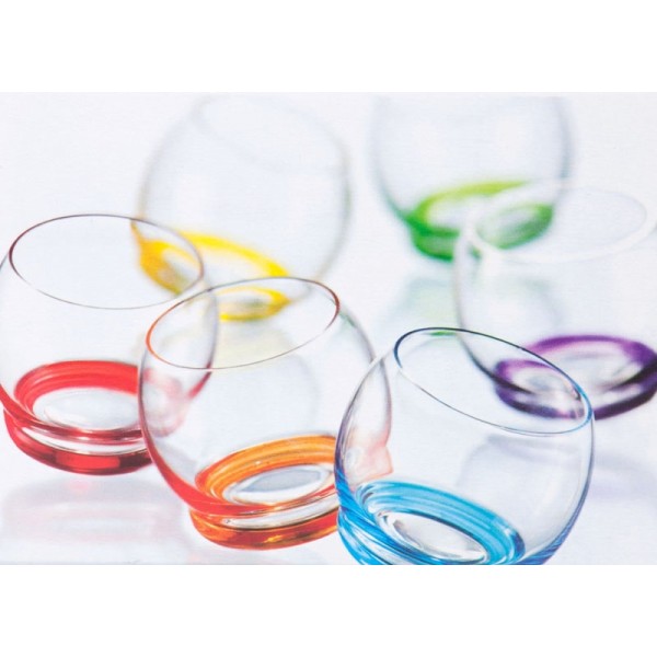 Bohemia Crazy Zestaw 6 szt. szklanek bujanych 390ml