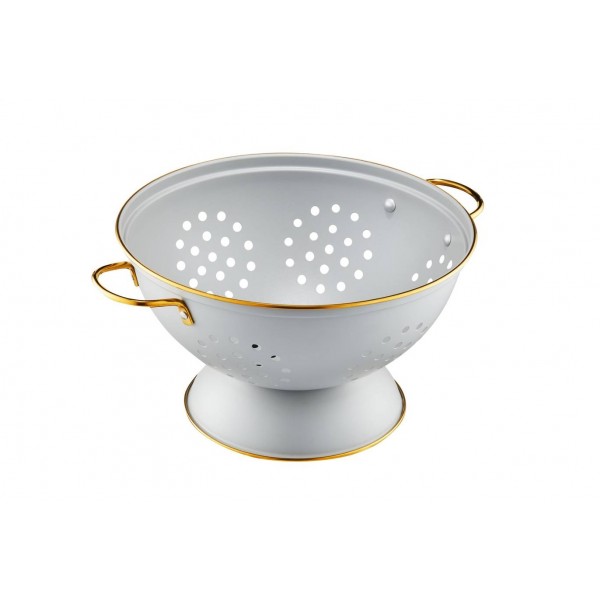 Durszlak cedzak z rączkami 24 cm Royal szary