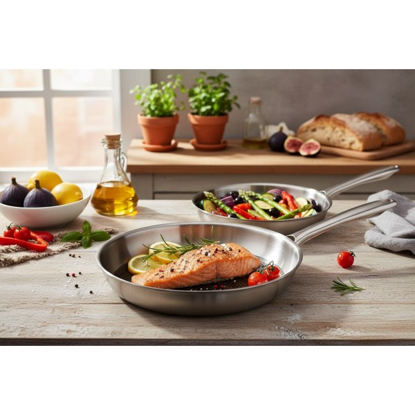 Zestaw 2 patelni 24/28 cm Relief Passion