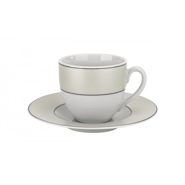 Zestaw 6 filiżanek 150 ml + spodki Dakota New