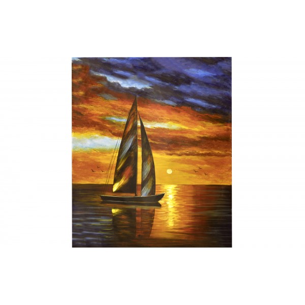 Obraz na płótnie 80x100 cm Sundown Offshore