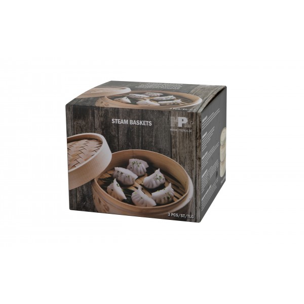 Bambusowy parownik piętrowy 3 el. MPL