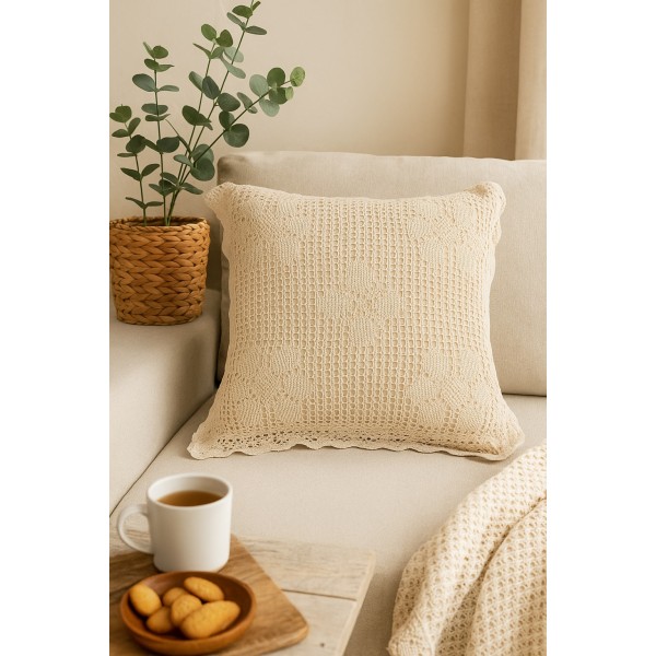 Poszewka na poduszkę 40x40cm ecru 559