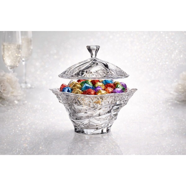 Bomboniera kryształowa 20,5 cm Flamenco Ice