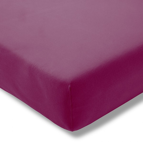 Prześcieradło z gumką jersey 200x200 cm FUCHSIA feinjersey