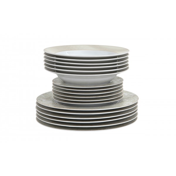 Komplet talerzy 6/18 Atlanta Gold