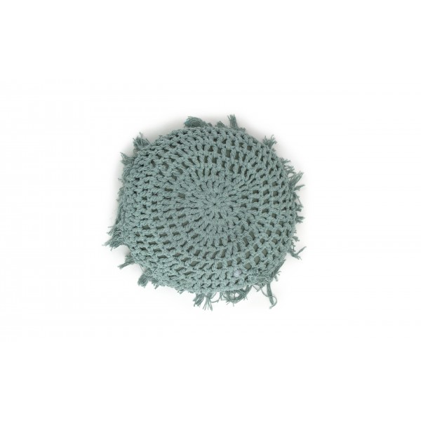 Poduszka dekoracyjna okrągła 45 cm Tufo Surf Blue