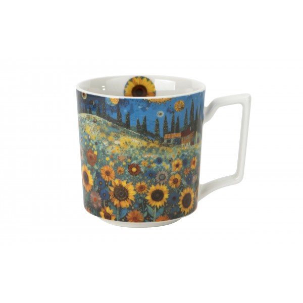 Kubek porcelanowy 450 ml Modern Sunflower Field