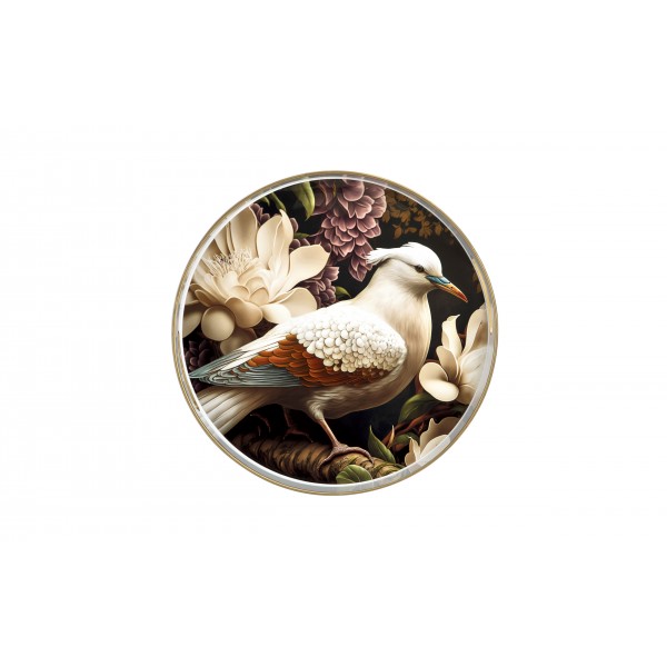 Taca dekoracyjna okrągła 35cm Ptak