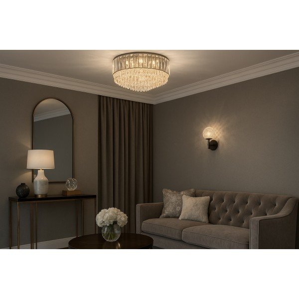 Plafon kryształowy Frost Chrome 60253/16