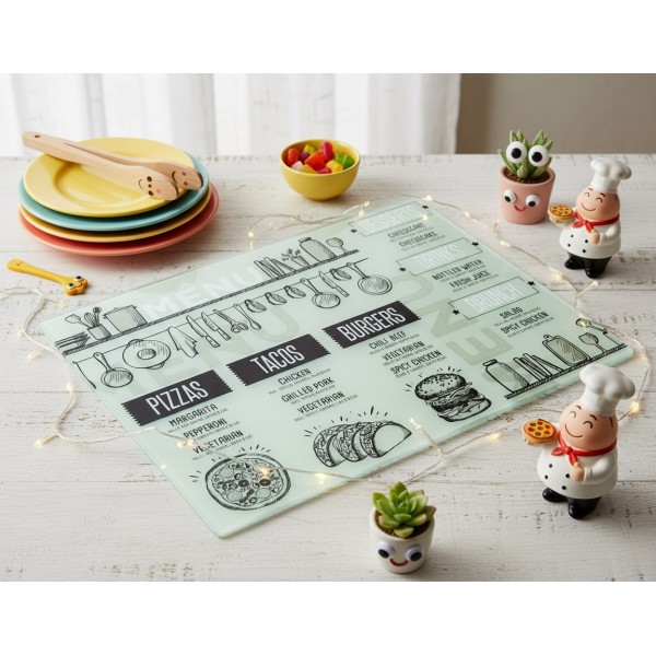 Deska szklana 40x30 cm Cut&Art hartowana