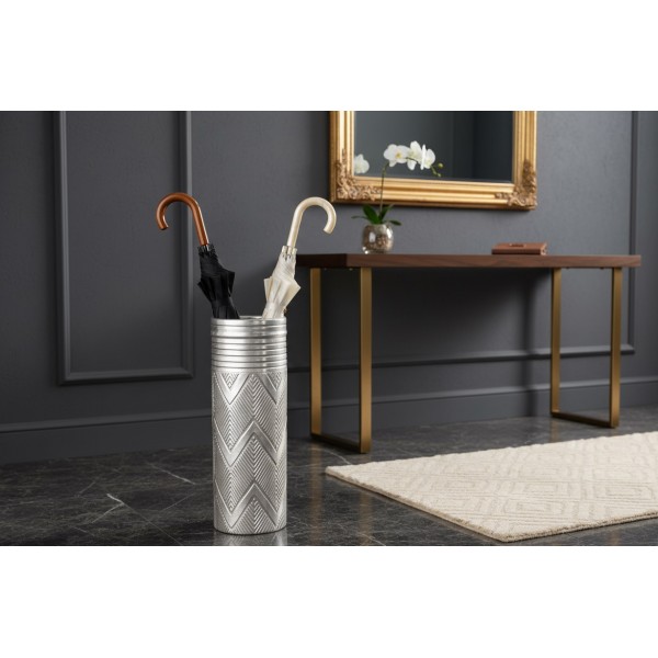 Parasolnik metalowy 55x19 cm srebrny