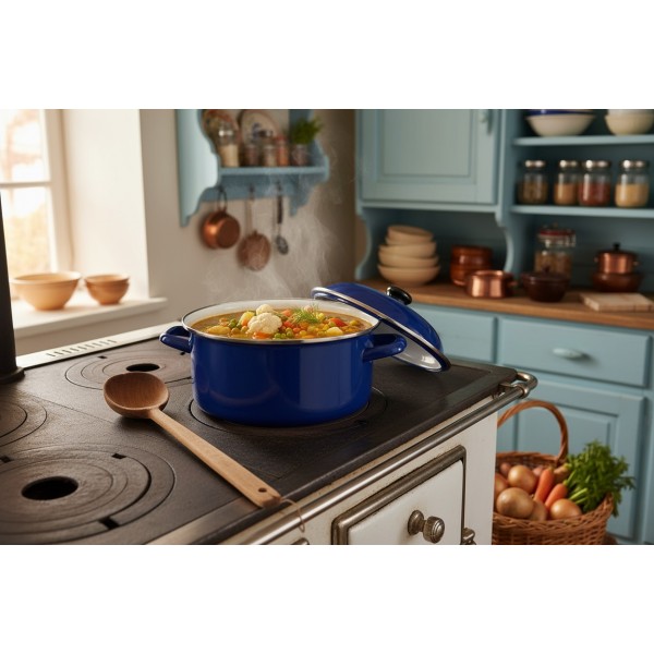 Garnek emaliowany 20 cm RoyalBlau 3,1 L