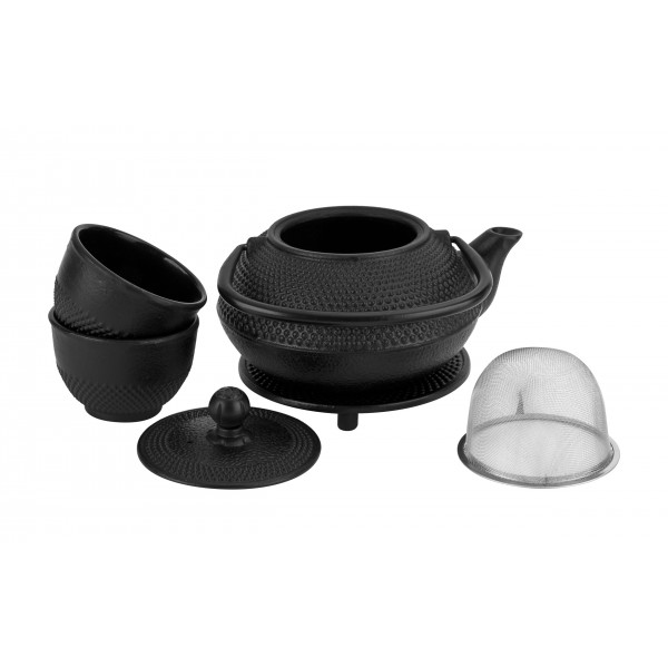 Żeliwny zestaw do parzenia herbaty w stylu Japanese