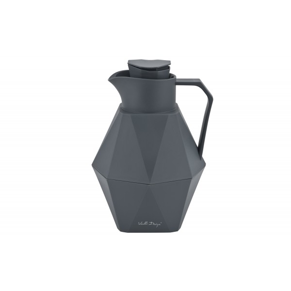 Termos ze szklanym wkładem 1L - grafitowy