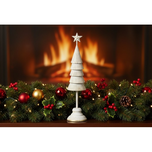 Figurka świąteczna Choinka metalowa 47,5 cm RF0054