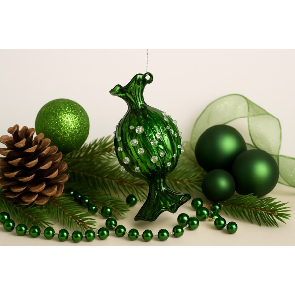 Bombka szklana cukierek 10cm RF0731