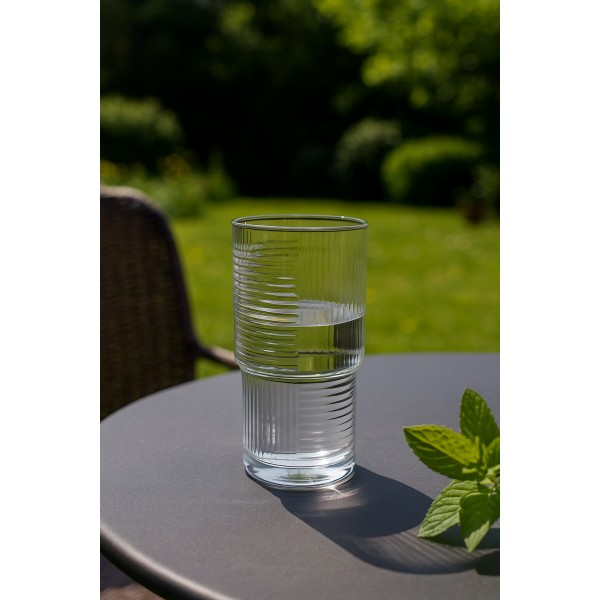 Szklanka 400 ml w prążki GLS400