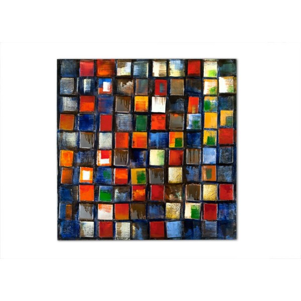 Obraz na płótnie 100x100 cm Mozaika kolorów