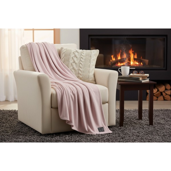 Koc 150x200 Kuschelsoft 3638-500 różowy