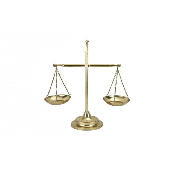 Waga Dekoracyjna metalowa złota