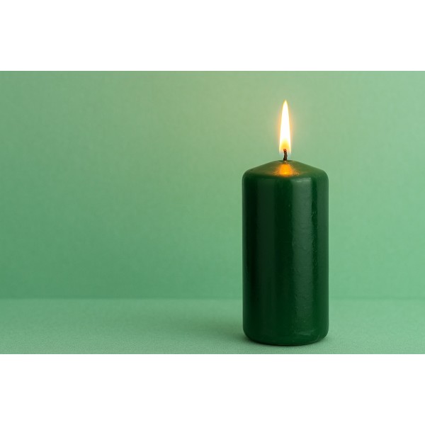 Świeca klubowa 15 cm c. zieleń lakier KL-5 150/58