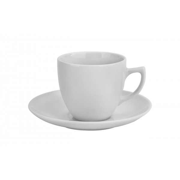 Filiżanka do espresso 100 ml + spodek City Biała C001