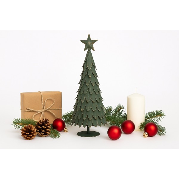 Choinka metalowa zielona 57cm AP171443