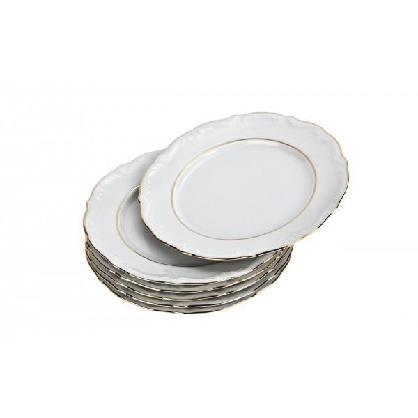 Kpl. 6 talerzy deserowych Maria Teresa Gold