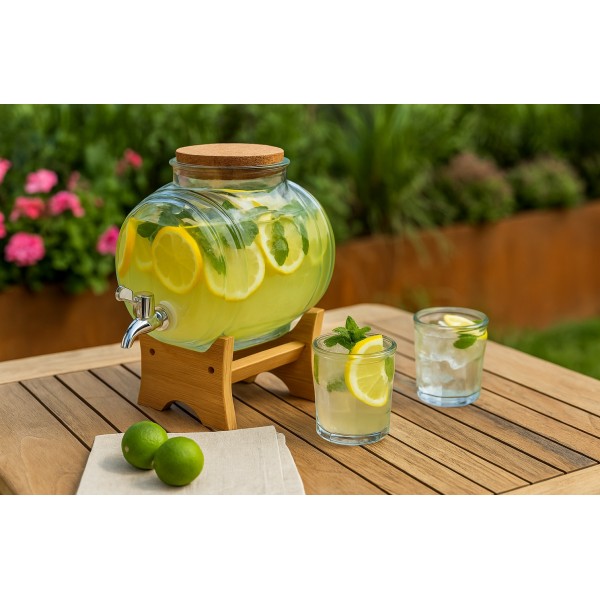 Słoik z kranem 3 L Beczułka 8647