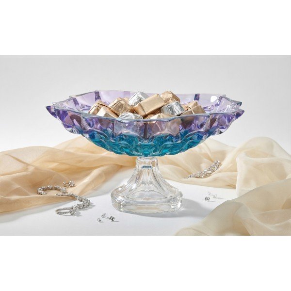 Misa kryształowa 35 cm na nodze Samba Gradient Bohemia