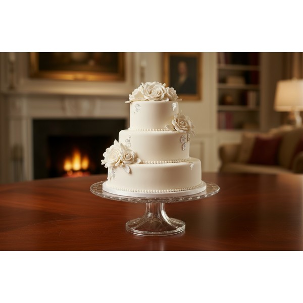 Kryształowa patera na nodze 30,5 cm Windsor Bohemia